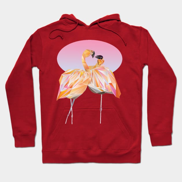 Flamingos in love Hoodie by sidi_mona